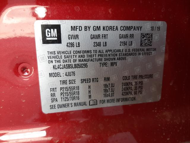 Photo 9 VIN: KL4CJASB5LB050295 - BUICK ENCORE PRE 