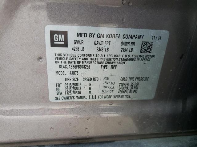 Photo 12 VIN: KL4CJASB6FB078286 - BUICK ENCORE 