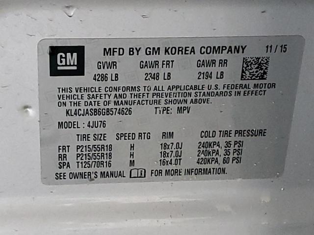 Photo 13 VIN: KL4CJASB6GB574626 - BUICK ENCORE 