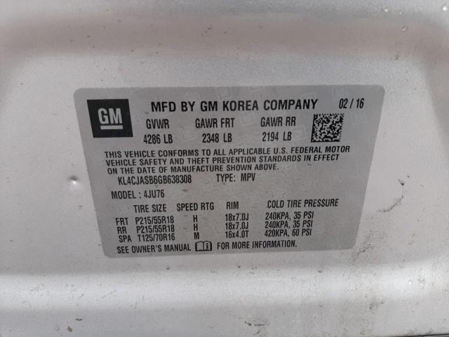 Photo 11 VIN: KL4CJASB6GB638308 - BUICK ENCORE 