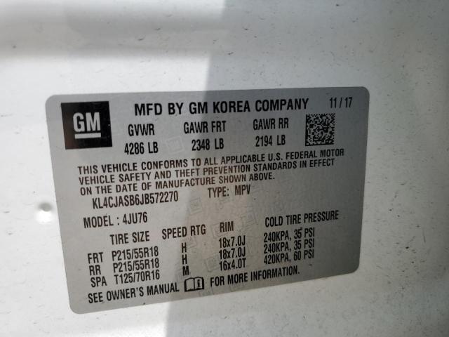 Photo 9 VIN: KL4CJASB6JB572270 - BUICK ENCORE PRE 