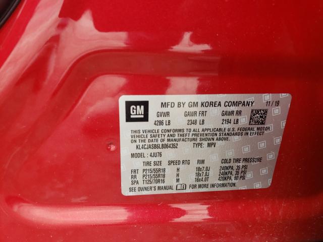 Photo 9 VIN: KL4CJASB6LB064352 - BUICK ENCORE PRE 