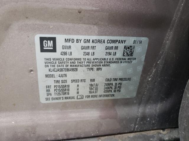 Photo 9 VIN: KL4CJASB7EB649928 - BUICK ENCORE 