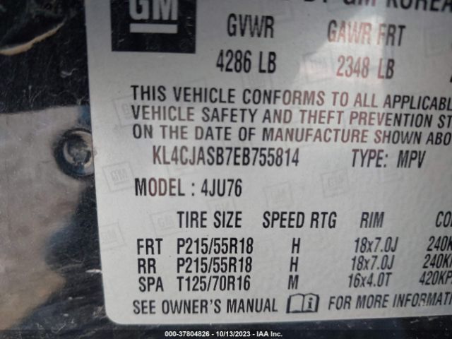 Photo 8 VIN: KL4CJASB7EB755814 - BUICK ENCORE 