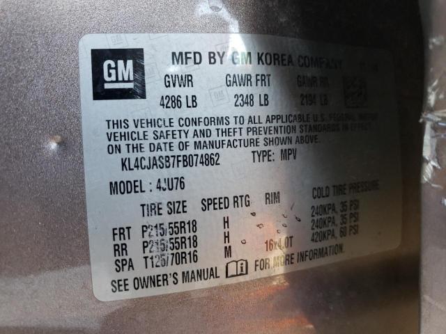 Photo 12 VIN: KL4CJASB7FB074862 - BUICK ENCORE 