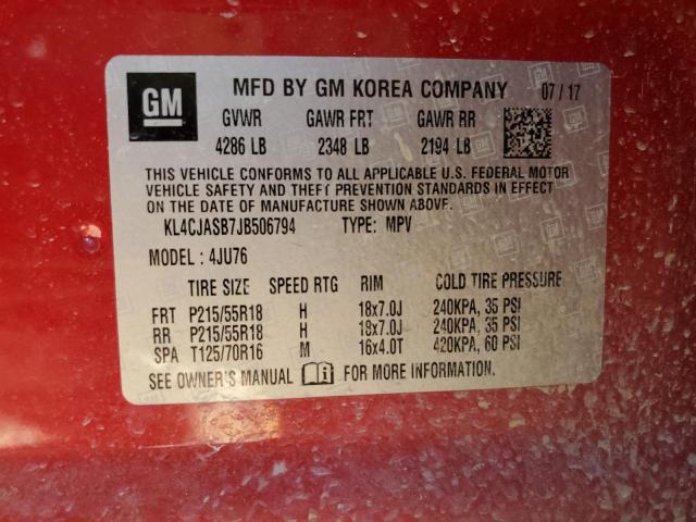 Photo 12 VIN: KL4CJASB7JB506794 - BUICK ENCORE PRE 