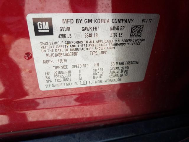 Photo 9 VIN: KL4CJASB7JB507881 - BUICK ENCORE PRE 