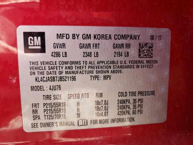 Photo 12 VIN: KL4CJASB7JB521196 - BUICK ENCORE PRE 