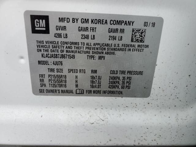 Photo 12 VIN: KL4CJASB7JB671549 - BUICK ENCORE PRE 