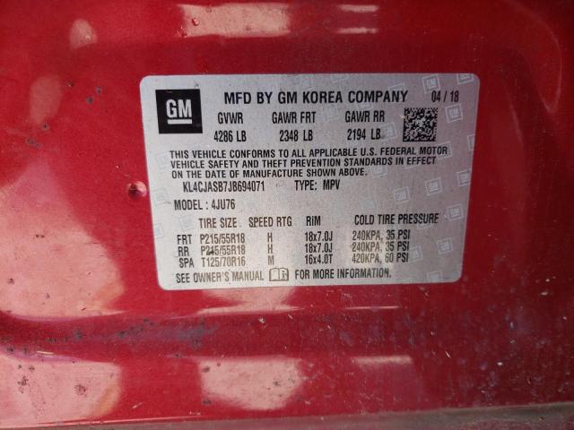 Photo 12 VIN: KL4CJASB7JB694071 - BUICK ENCORE PRE 