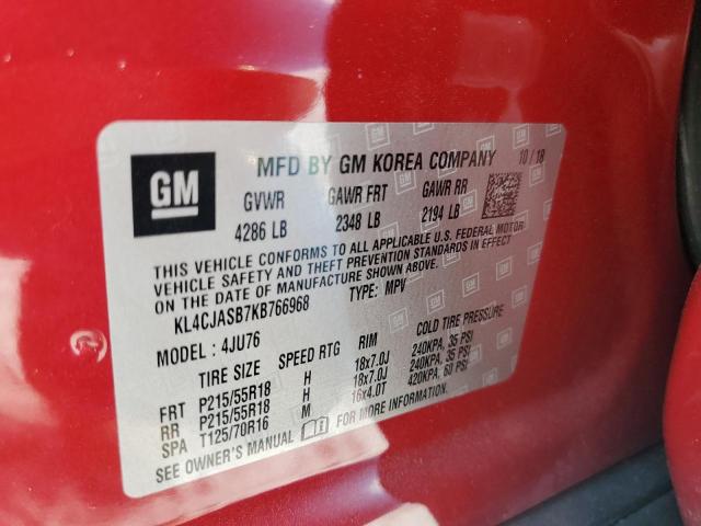 Photo 12 VIN: KL4CJASB7KB766968 - BUICK ENCORE PRE 