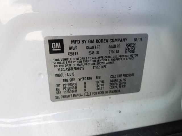 Photo 9 VIN: KL4CJASB7LB026015 - BUICK ENCORE PRE 