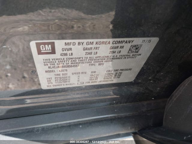 Photo 8 VIN: KL4CJASB8GB564597 - BUICK ENCORE 