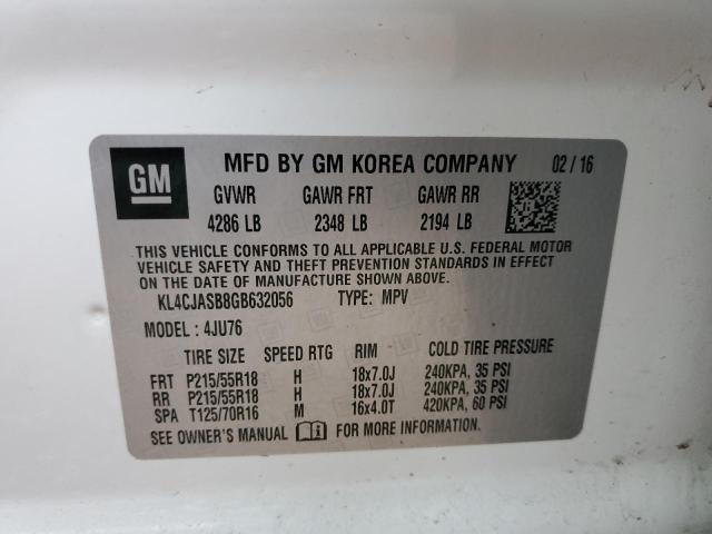 Photo 9 VIN: KL4CJASB8GB632056 - BUICK ENCORE 