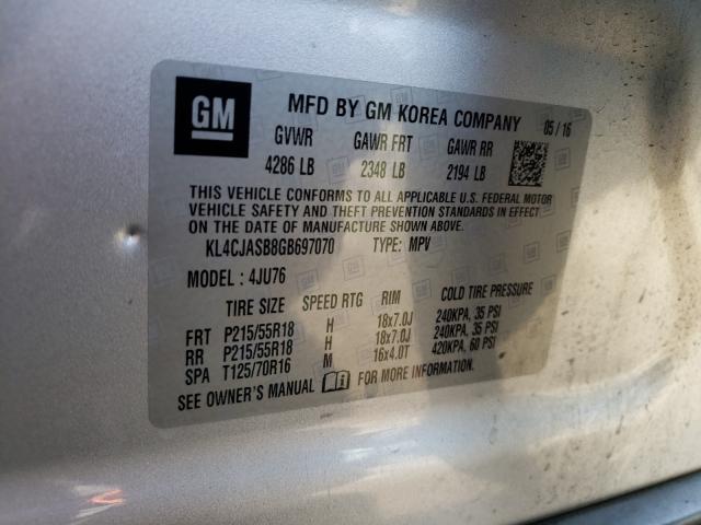 Photo 9 VIN: KL4CJASB8GB697070 - BUICK ENCORE 