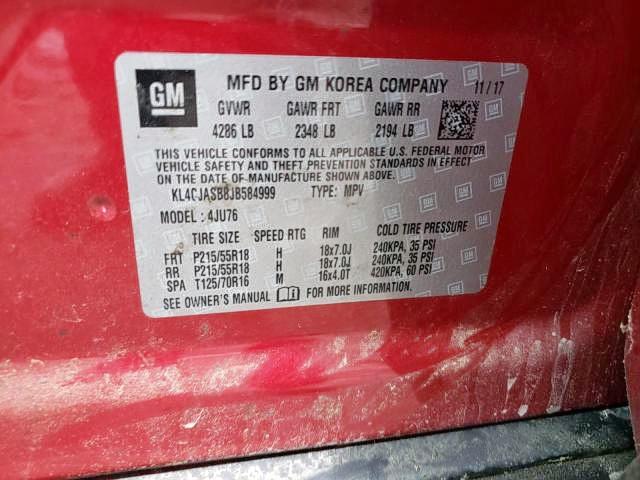 Photo 9 VIN: KL4CJASB8JB584999 - BUICK ENCORE PRE 