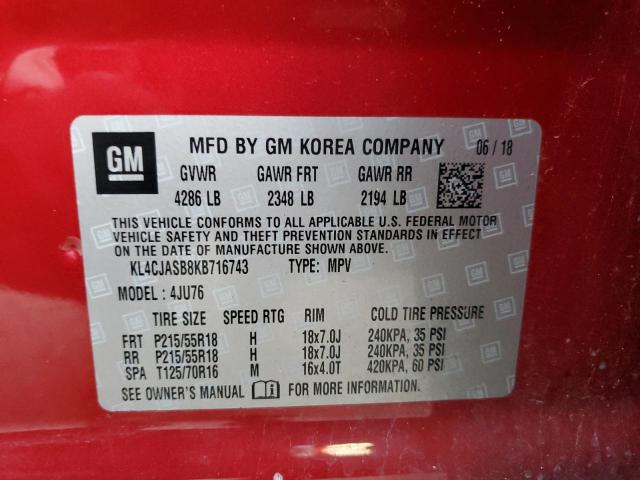 Photo 12 VIN: KL4CJASB8KB716743 - BUICK ENCORE 