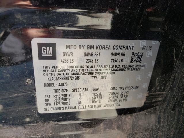 Photo 9 VIN: KL4CJASB8KB724986 - BUICK ENCORE PRE 