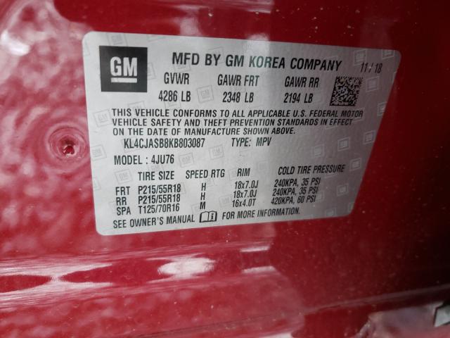 Photo 9 VIN: KL4CJASB8KB803087 - BUICK ENCORE PRE 