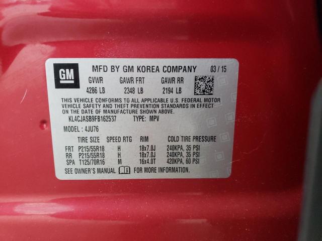 Photo 9 VIN: KL4CJASB9FB162537 - BUICK ENCORE 