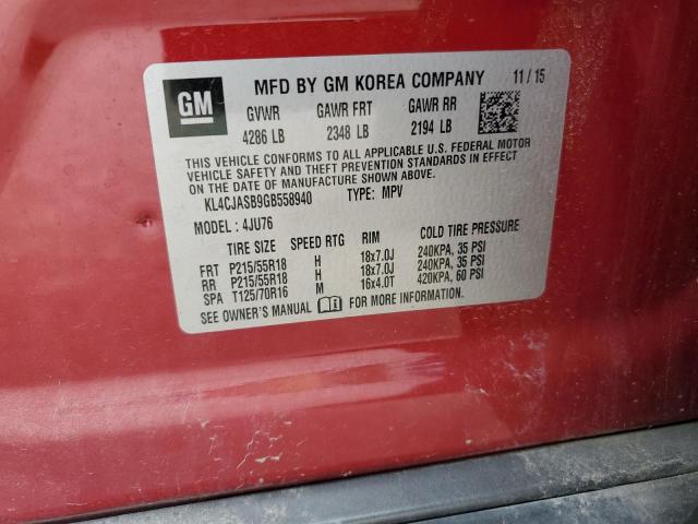 Photo 12 VIN: KL4CJASB9GB558940 - BUICK ENCORE 