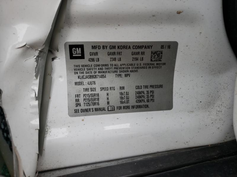 Photo 9 VIN: KL4CJASB9GB714054 - BUICK ENCORE 