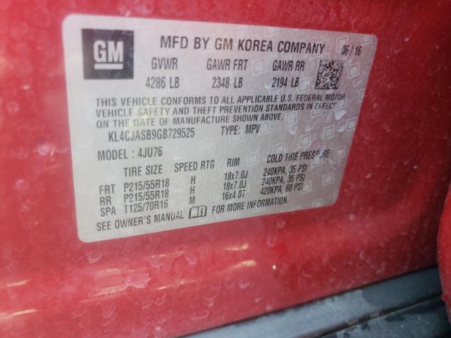 Photo 13 VIN: KL4CJASB9GB729525 - BUICK ENCORE 