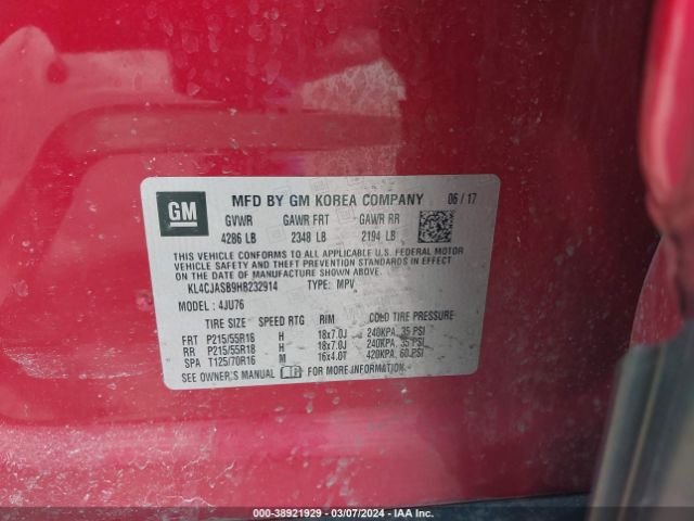 Photo 8 VIN: KL4CJASB9HB232914 - BUICK ENCORE 