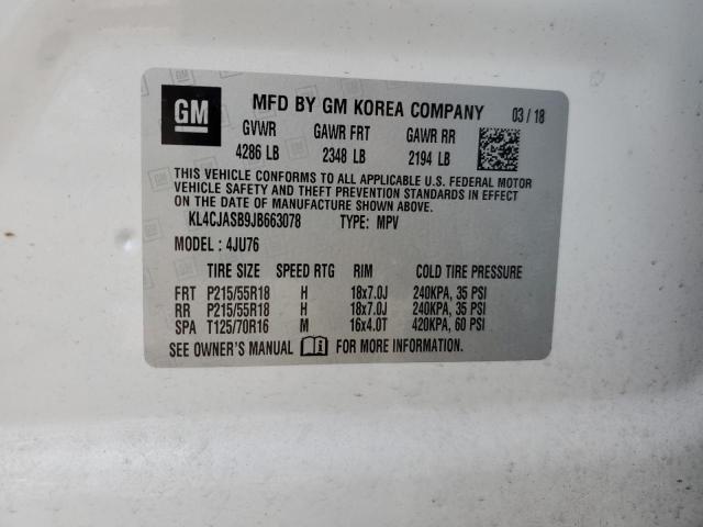 Photo 12 VIN: KL4CJASB9JB663078 - BUICK ENCORE 