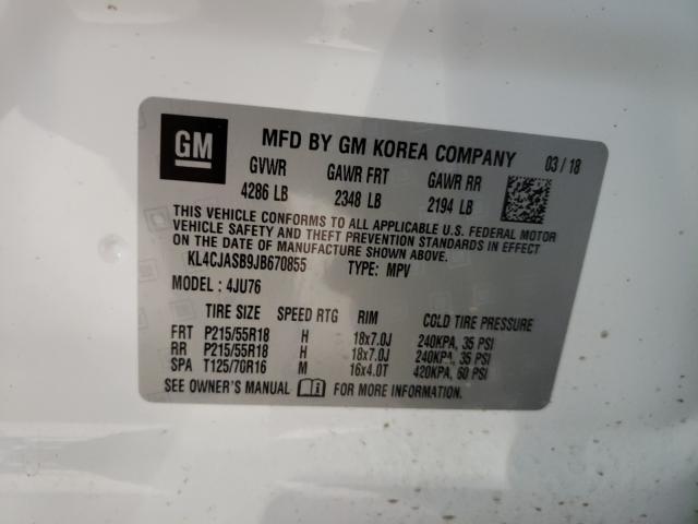 Photo 9 VIN: KL4CJASB9JB670855 - BUICK ENCORE PRE 