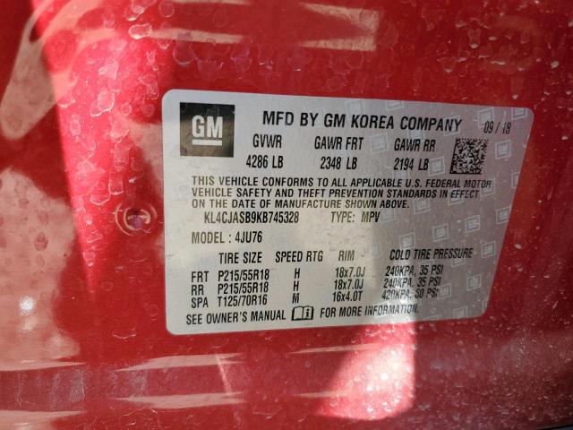 Photo 11 VIN: KL4CJASB9KB745328 - BUICK ENCORE PRE 