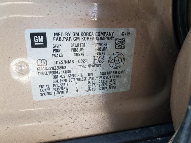 Photo 9 VIN: KL4CJASB9KB866053 - BUICK ENCORE PRE 