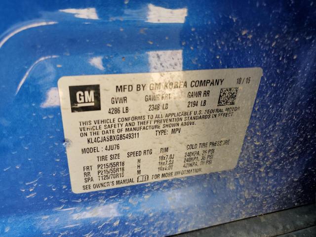 Photo 12 VIN: KL4CJASBXGB549311 - BUICK ENCORE 