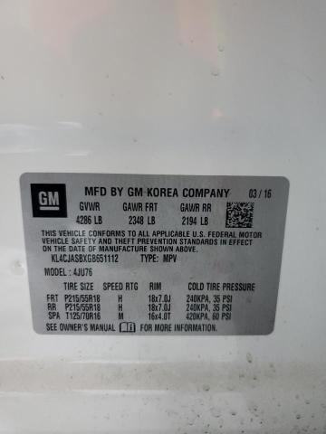 Photo 11 VIN: KL4CJASBXGB651112 - BUICK ENCORE 