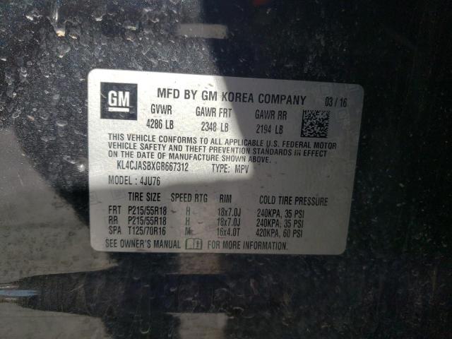 Photo 9 VIN: KL4CJASBXGB667312 - BUICK ENCORE 