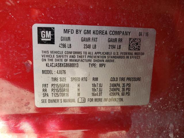 Photo 12 VIN: KL4CJASBXGB680013 - BUICK ENCORE 