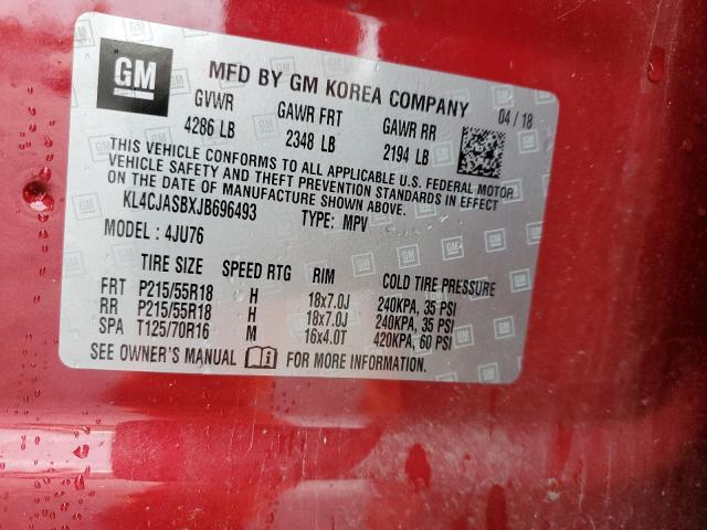 Photo 12 VIN: KL4CJASBXJB696493 - BUICK ENCORE PRE 