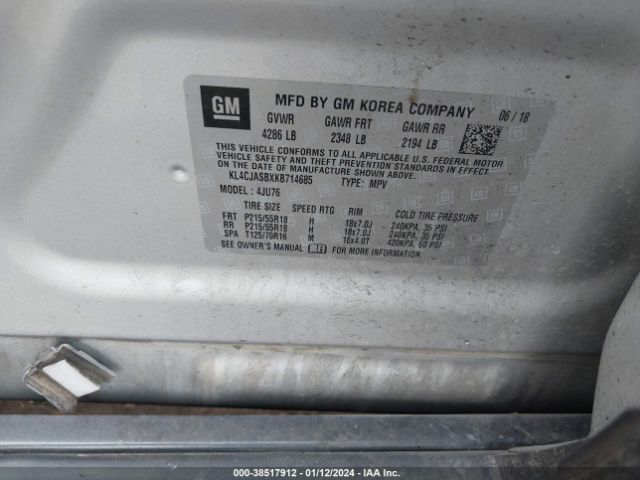 Photo 8 VIN: KL4CJASBXKB714685 - BUICK ENCORE 