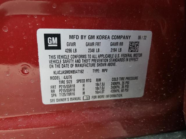 Photo 12 VIN: KL4CJASM0NB547162 - BUICK ENCORE PRE 