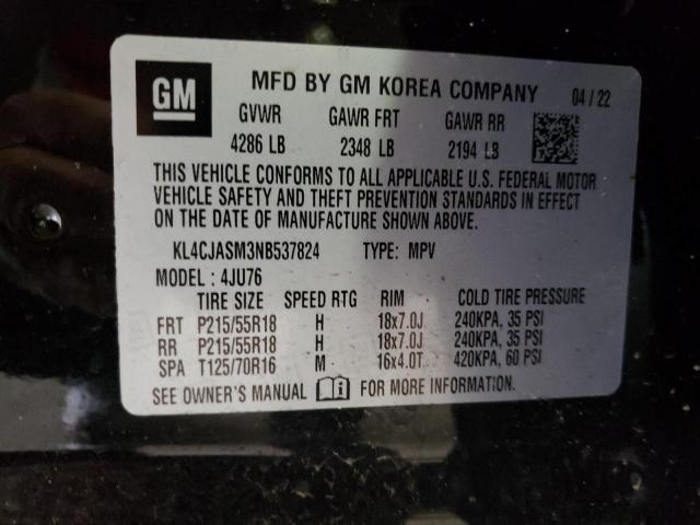 Photo 11 VIN: KL4CJASM3NB537824 - BUICK ENCORE PRE 