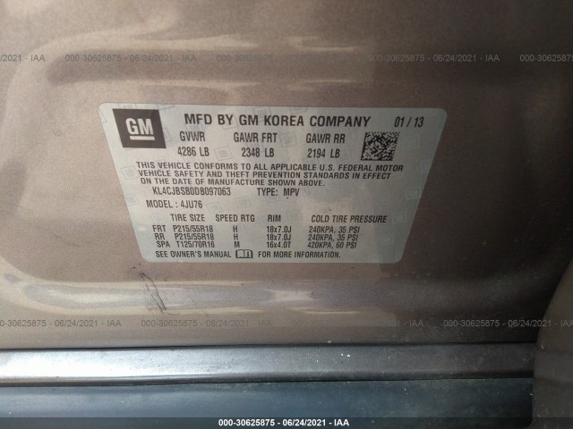 Photo 8 VIN: KL4CJBSB0DB097063 - BUICK ENCORE 