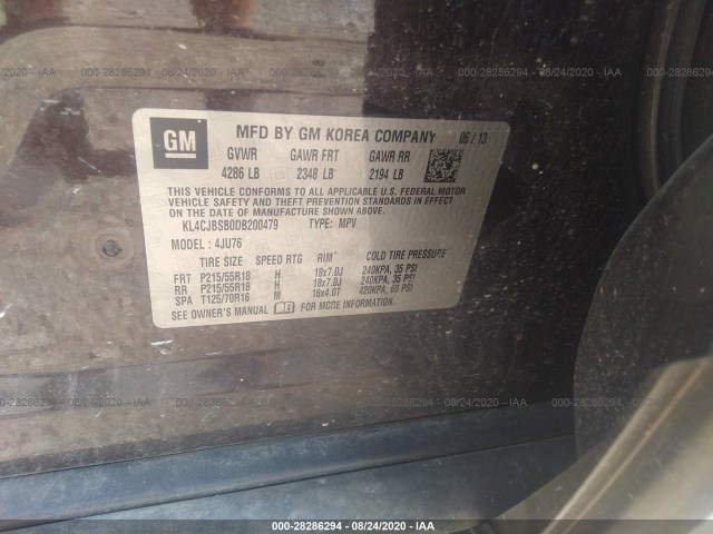 Photo 8 VIN: KL4CJBSB0DB200479 - BUICK ENCORE 