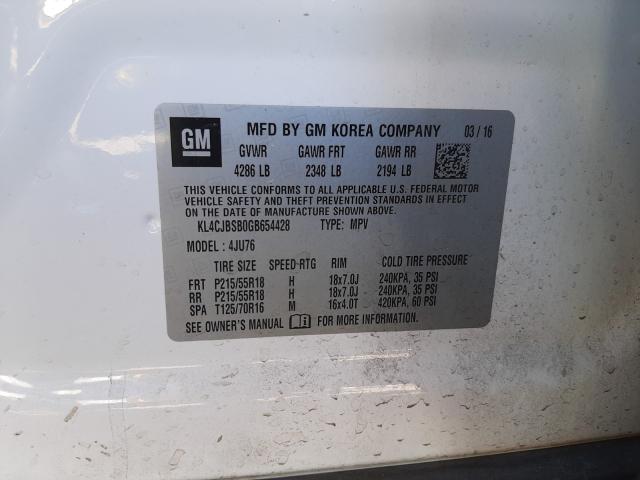 Photo 9 VIN: KL4CJBSB0GB654428 - BUICK ENCORE CON 