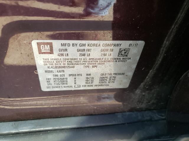 Photo 9 VIN: KL4CJBSB0HB125448 - BUICK ENCORE PRE 