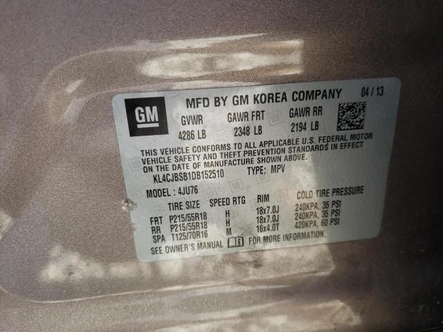 Photo 9 VIN: KL4CJBSB1DB152510 - BUICK ENCORE CON 