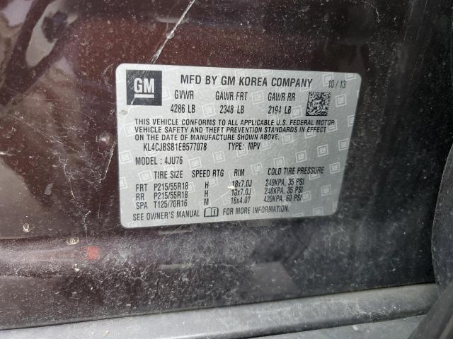 Photo 13 VIN: KL4CJBSB1EB577078 - BUICK ENCORE CON 