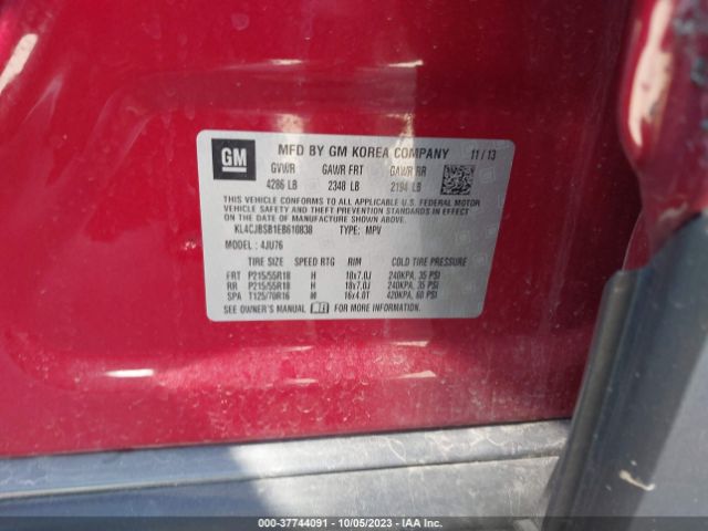 Photo 8 VIN: KL4CJBSB1EB610838 - BUICK ENCORE 