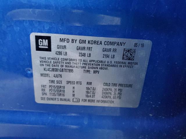 Photo 12 VIN: KL4CJBSB1GB707895 - BUICK ENCORE CON 