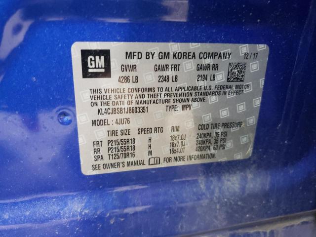 Photo 12 VIN: KL4CJBSB1JB603351 - BUICK ENCORE PRE 