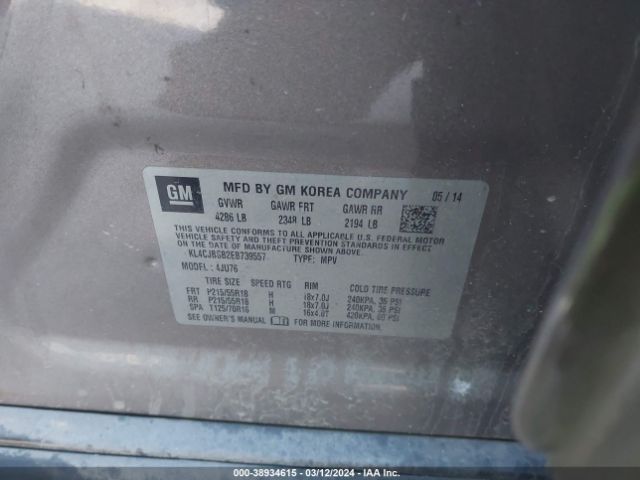 Photo 8 VIN: KL4CJBSB2EB739557 - BUICK ENCORE 